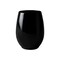 Smarty Had A Party 12 oz. Black Elegant Stemless Plastic Wine Glasses (64 Glasses), 64PK 3712-BK-CASE - alternate 1